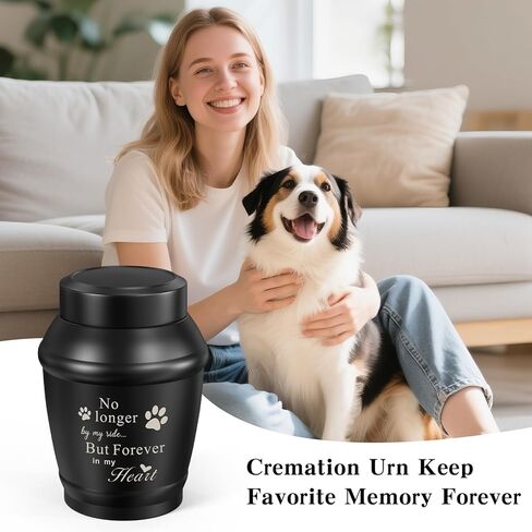 SOITIS Cremation Urn for Dog Cat Ashes Dog Urns for Ashes-5.5 Inches Stainless Steel Pet Urn for Ash Pet Memorial Keepsake Urn Small Urn for Pet Ash Keepsake for Ash Cat Memorial Gifts in Saudi Arabia