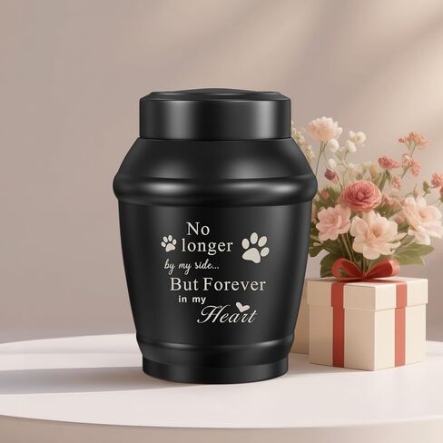 SOITIS Cremation Urn for Dog Cat Ashes Dog Urns for Ashes-5.5 Inches Stainless Steel Pet Urn for Ash Pet Memorial Keepsake Urn Small Urn for Pet Ash Keepsake for Ash Cat Memorial Gifts in Saudi Arabia