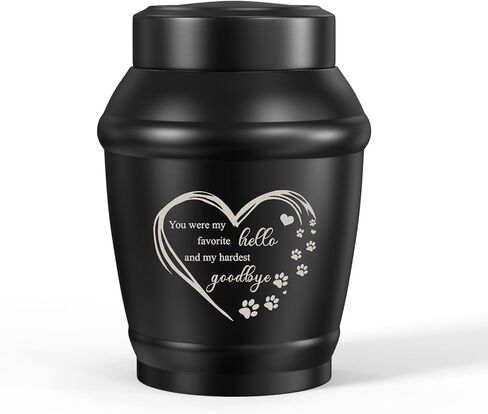SOITIS Cremation Urn for Dog Cat Ashes Dog Urns for Ashes-5.5 Inches Stainless Steel Pet Urn for Ash Pet Memorial Keepsake Urn Small Urn for Pet Ash Keepsake for Ash Cat Memorial Gifts in Saudi Arabia