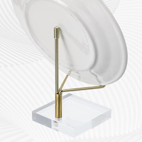 Clear Acrylic Display Stand Holder with Adjustable Metal Arms, Acrylic Crystal Clear Plate Stand Photo Stands Easel Display Stands Small Crystal Holder for Coral Geodes Rock (2 x 2 x 3 Inch) in Saudi Arabia