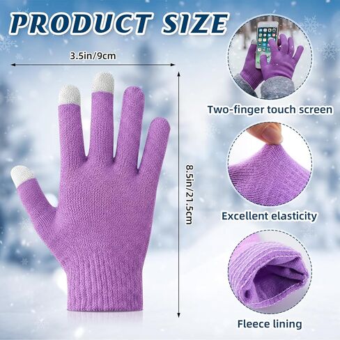 108 Pcs Winter Beanie Touchscreen Gloves Bulk Multicolor Warm Knitted Hats Gloves Gift Bags for Homeless Care Supplies in Saudi Arabia