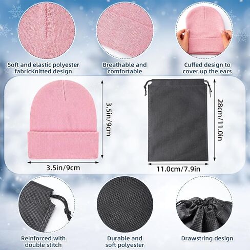 108 Pcs Winter Beanie Touchscreen Gloves Bulk Multicolor Warm Knitted Hats Gloves Gift Bags for Homeless Care Supplies in Saudi Arabia