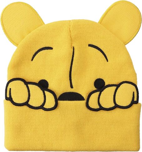 Disney Winnie The Pooh Adult Cuffed Knit Beanie Yellow in Kuwait
