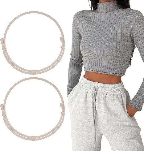 WHIPPY 2Packs Tuck Band Tool for Women Elastic Tuck Band for Tucking Shirts Sweaters Cropping Belt Invisible Belt Adjustable Crop Band for Tops in Kuwait