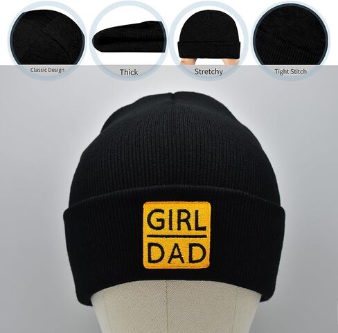 Girl Daddy Beanies for Men Dad Beanie from Daughter Papa Husband Winter Hat Gifts Christmas Birthday Father's Day in Saudi Arabia