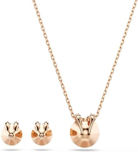 Swarovski Bella V set, Round cut, White, Rose gold-tone finish in Saudi Arabia