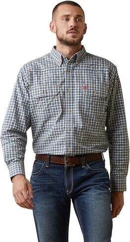 Ariat Men's FR Plaid Featherlight Work Shirt in Saudi Arabia