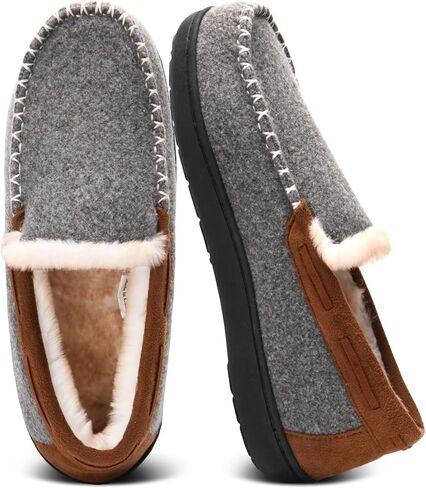 شباشب بدون كعب للرجال من إسفنج الذاكرة، شباشب داخلية دافئة ومنفوشة للرجال لفصل الشتاء، أحذية منزلية مريحة لغرفة النوم in Kuwait