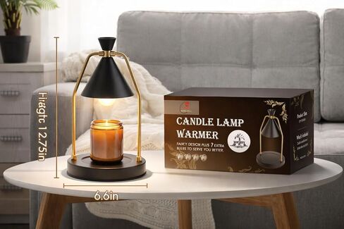 MIGHTY T Candle Warmer Lamp with Timer, Dimmable Candle Light Electric Candle Warmer Compatible with Candles, Candle Holders for Home Decor & Gifts in Saudi Arabia