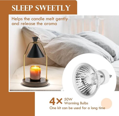 MIGHTY T Candle Warmer Lamp with Timer, Dimmable Candle Light Electric Candle Warmer Compatible with Candles, Candle Holders for Home Decor & Gifts in Saudi Arabia