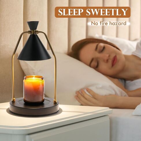MIGHTY T Candle Warmer Lamp with Timer, Dimmable Candle Light Electric Candle Warmer Compatible with Candles, Candle Holders for Home Decor & Gifts in Saudi Arabia
