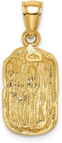 Men's 14k Yellow Gold Nugget Pendant Fine Jewelry For Men Gifts For Him in Saudi Arabia