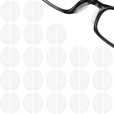 20Pairs Glasses Nose Pads, Silicone Adhesive Eyeglass Noses Pads, Anti Slip Eyeglass Nose Pad for Glasses Sunglasses in Saudi Arabia