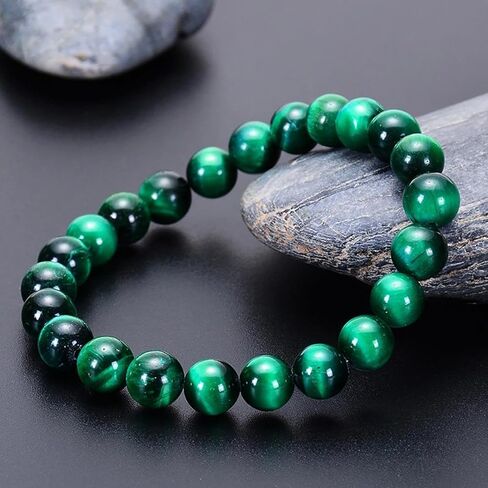 Money Attraction Bracelets for Women Men Natural Stone Tiger Eye Handmade Stretch Attracts Money Wealth Beads Bracelet Yoga Jewelry Gifts in Saudi Arabia
