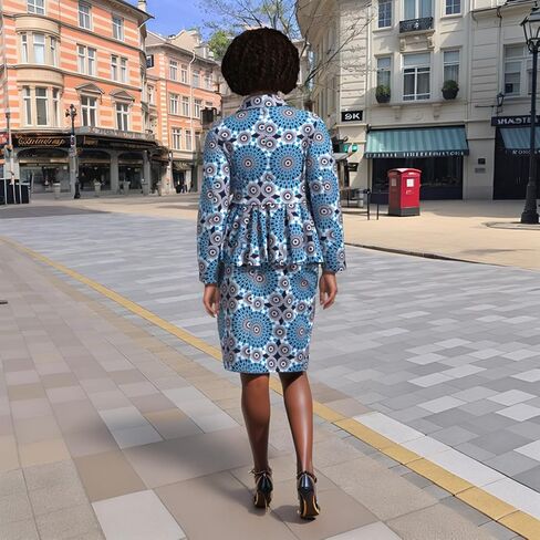 African Clothes for Women Wedding Ankara Dashiki Party Outfits 2 Piece Set African Top and Skirts Lady African Attire in Saudi Arabia