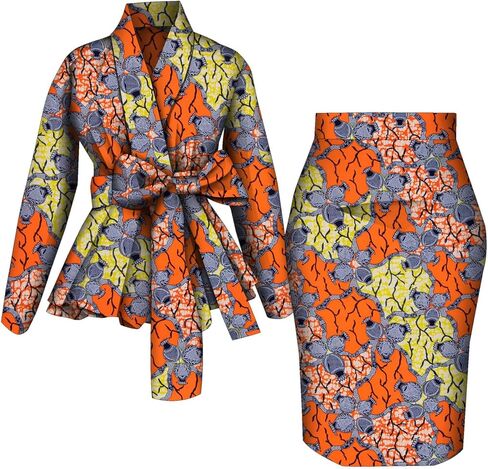 African Clothes for Women Wedding Ankara Dashiki Party Outfits 2 Piece Set African Top and Skirts Lady African Attire in Saudi Arabia