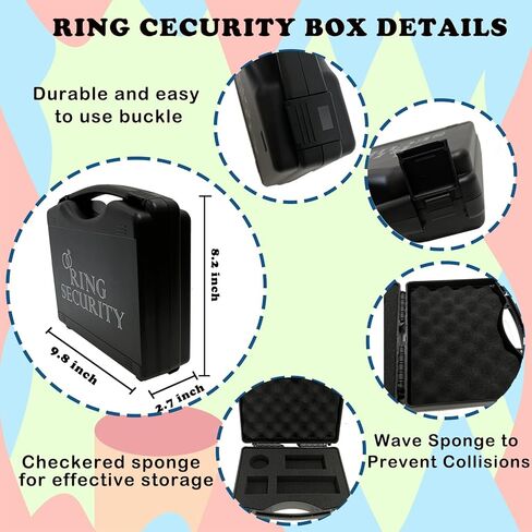Wedding Party Gifts Outfit - Ring Bearer & Flower Girl Accessories - Include Ring Bearer Box, Mission Card, Sunglasses, Bow Tie, Earpiece in Saudi Arabia