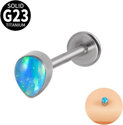 5 قطعة 16 جرام G23 التيتانيوم التدرج الساطع قطرة Labret ثقب الزنمة اللولب الشفاه مونرو ثقب مسمار مجوهرات للجسم in Kuwait