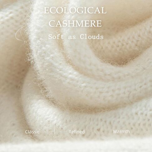 Cashmere Triangle Scarf 100% for Women Winter, Wool Scarf Neck Warmer, Warm Triangle Shawl, Womens Long Soft in Saudi Arabia