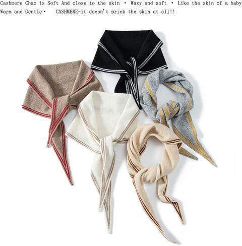 Cashmere Triangle Scarf 100% for Women Winter, Wool Scarf Neck Warmer, Warm Triangle Shawl, Womens Long Soft in Saudi Arabia