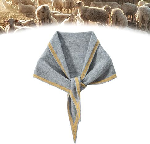 Cashmere Triangle Scarf 100% for Women Winter, Wool Scarf Neck Warmer, Warm Triangle Shawl, Womens Long Soft in Saudi Arabia