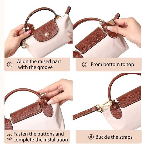 2-Pack Mini Bag Strap Kit & Small Purse Organizer Insert,Compatible with Small Foldable Totes in Saudi Arabia