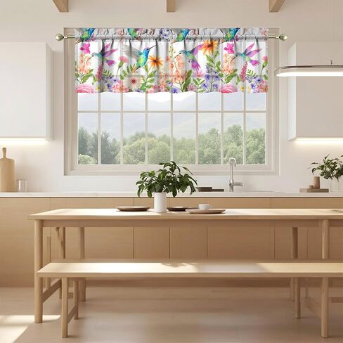 Strawberry Kitchen Valances Funny Window Over Sink Decor Ideas Retro Small Window Drapes for Kitchen Bedroom Bathroom Laundry Room Small Windows 18x54 inch in Saudi Arabia