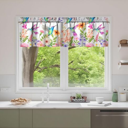 Strawberry Kitchen Valances Funny Window Over Sink Decor Ideas Retro Small Window Drapes for Kitchen Bedroom Bathroom Laundry Room Small Windows 18x54 inch in Saudi Arabia