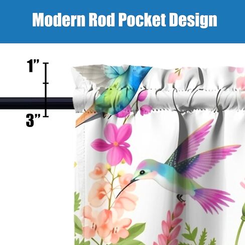Strawberry Kitchen Valances Funny Window Over Sink Decor Ideas Retro Small Window Drapes for Kitchen Bedroom Bathroom Laundry Room Small Windows 18x54 inch in Saudi Arabia