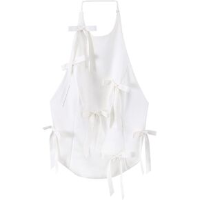 efvandoloe المرأة الرسن القوس تانك القمم عارية الذراعين سليم بلا أكمام قمة الموضة in Kuwait