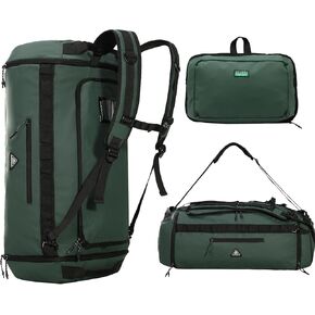 Haimont Duffel Backpack Bag 50L Water Repellent Sports Gym Bag Foldable Men Women with Shoe Compartment for Travel Hiking Camping Outdoor, Navy Blue in Saudi Arabia