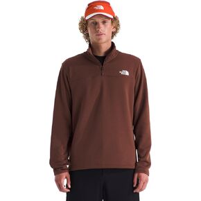 The North Face Men's Cedar Trail Grid Fleece Quarter Zip Jacket - Soft Fleece Jacket, Reinforced Binding on Collar & Cuffs, Ember Soil, X-Large in Saudi Arabia