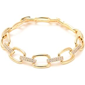 14K Gold and Silver Plated Special Cain Link with Toggle Clasp Closure in Daily or Party for Women Fashion Jewelry Gifts in Saudi Arabia