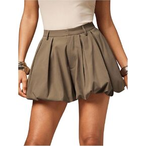 SHENHE Women's Bubble Shorts High Waisted Puffy Hem Summer Going Out Dressy Balloon Shorts in Kuwait