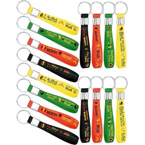 120 /60 Pcs Black History Month Gifts Bulk Black History Month Silicone Keychains American African Festival Party Supplies KeyRings for Freedom Day Patriotic Party Adults Teen in Saudi Arabia