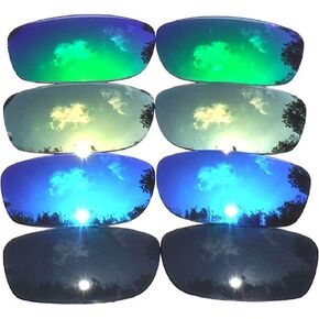 عدسات بديلة من Galaxy لنظارات Oakley Fives Squared باللون الأسود والأزرق والذهبي والأخضر المستقطبة 4 أزواج in Kuwait