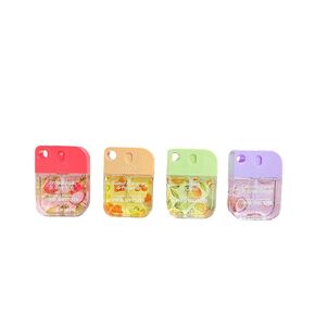 SWISS Portable Hand Sanitizer Set, 4 Pack Moisturizing Travel Size with Dragonfruit, Salted Caramel, Golden Citrus, Coconut Cream Fragrances in Kuwait