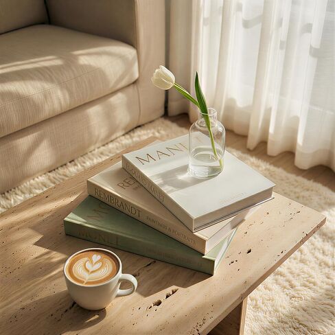 كتب تزيين جميلة لديكور المنزل - مجموعة من 3 صناديق كتان، كتاب ديكور صناعي جمالي لديكور المنزل، مناسب لتزيين طاولة القهوة/رف الكتب/قاعة المدخل/تخزين الصور/الثور التذكارية in Saudi Arabia