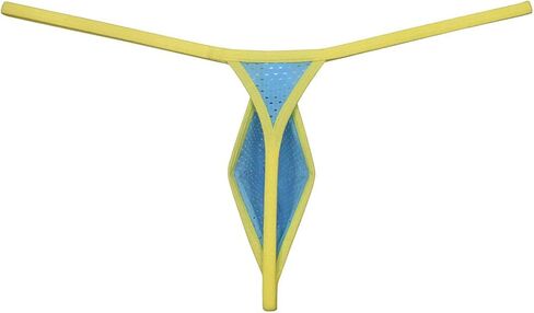 رجل العيينة G-سلسلة المتطرفة مايكرو ثونغ قطرة على شكل الملابس الداخلية الماس الظهر Tangas تنفس حزام رياضي in Kuwait