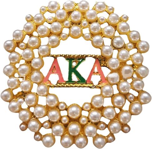 Aka هدايا نادي نسائي للنساء حجر الراين نادي نسائي يوناني بروش دبوس طية صدر السترة - AKA Paraphernalia دبوس طية صدر السترة، مجوهرات حجر الراين المتلألئة للأخوات ملحقات التخرج، الوردي والأخضر in Saudi Arabia