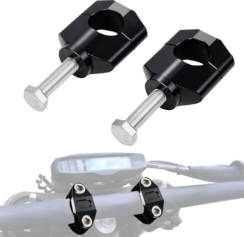 JFG RACING Dirt Bike Handlebar Riser,CNC 1 1/8" 28MM Handle Bar Mounts Clamp for CR125 CR250 02-11/CRF150R 07-24/CRF250R 04-24/CRF250X 04-17/CRF300L 21-24/CRF450R 02-24/CRF450RX 17-24-Black in Saudi Arabia