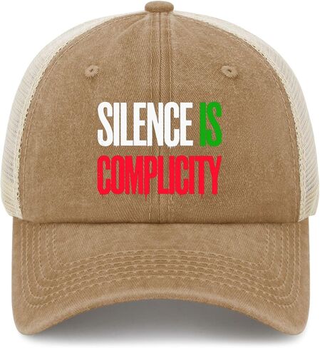 Silences is Complicity Hat Running Cap for Women in Saudi Arabia