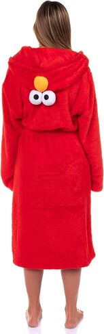 INTIMO Sesame Street Robe Adult Elmo Faux Fur Plush Hooded Bathrobe in Saudi Arabia