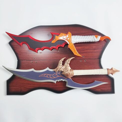 All Metal Anime Sword Two Piece Set Sung Jingwoo Knight Killer and Kasaka's Venom Fang Dual Sword for Collection, Cosplay in Saudi Arabia