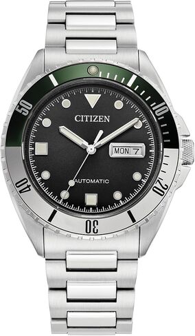 Citizen Men's Automatic Stainless Steel Watch, Light Blue Dial, Black and Silver Bezel, 3 Hand, Day/Date (Model: NH7530-52L) in Saudi Arabia