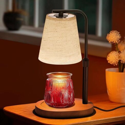 Candle Warmer Lamp with Timer Dimmable, Adjustable Height Candle Warmer Light for Jar Candles with 2 Bulbs, Christmas Birthday Gifts for Women Mom, House Warming Gifts New Home, Room Office Home Decor in Saudi Arabia