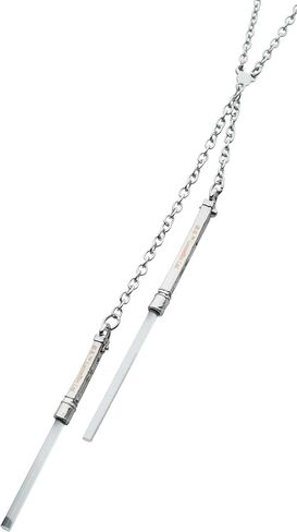 Star Wars Couples Necklace – Ahsoka Double Lightsaber Pendant | Girls Star Wars Necklace, Jewelry Necklaces, Silver Chains in Saudi Arabia