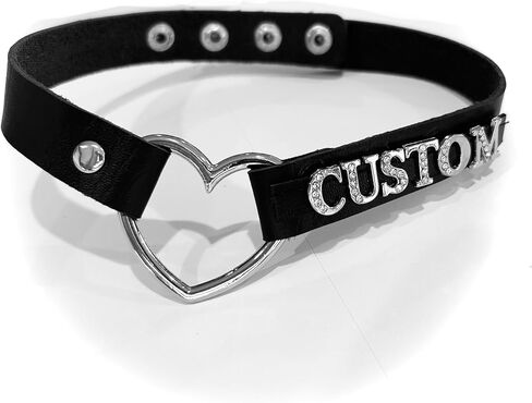 Custom heart word/name letter choker collar. Custom Personalized Word Choker Collar. Custom Text Choker – Express Yourself in Saudi Arabia