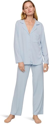 Eberjey Women's Gisele Rib The Long Pajama Set in Saudi Arabia