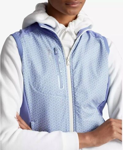 RLX Ralph Lauren Women's Golf Techy Full Zip Solid Outwear Vest (US, Alpha, Medium, Regular, Regular) in Saudi Arabia
